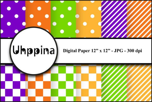 Basic Halloween 1W Digital Paper: Spooky Season Design Essentials