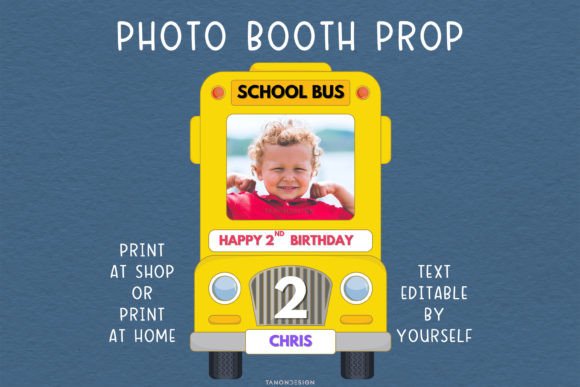 Capture Back-to-School Magic with a School Bus Photo Booth Prop Frame