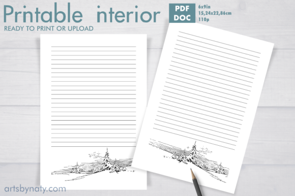 Capture the Season: The Winter Lined Journal KDP Interior