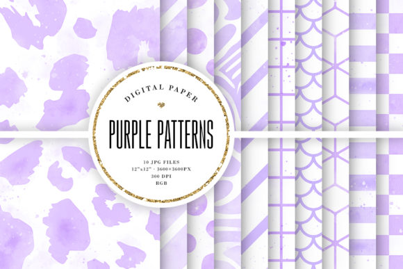 Embrace Artistic Flow: Using Purple Watercolor Patterns