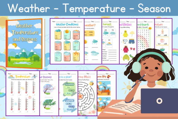 Engaging Learners with Dynamic Worksheet Weather, Temperature, Seasons