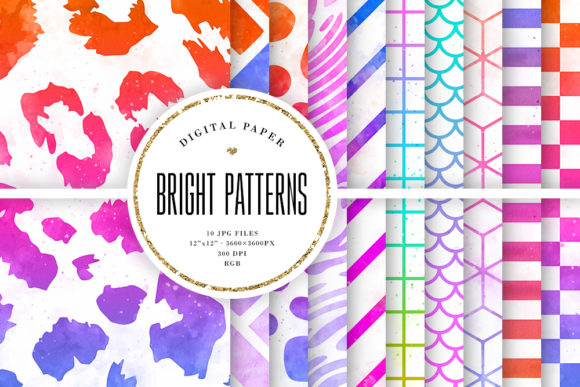 Exploring the Versatility of Bright Watercolor Ombre Patterns