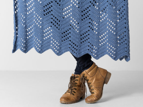 Hillside Blanket Crochet Pattern: A Cozy Chevron Design