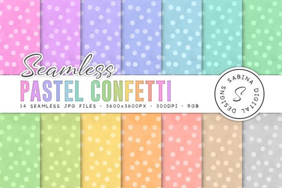 Soft Style for Every Project: Pastel Confetti Seamless Digital Paper