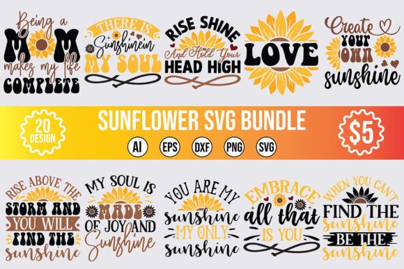 Unleashing Creative Potential with a Sunflower SVG Design Bundle